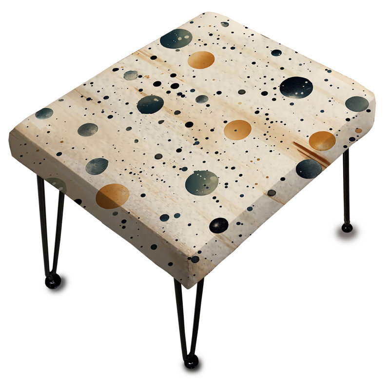 Rustic Splendor Motif à pois - Repose-pieds rectangulaire à pois