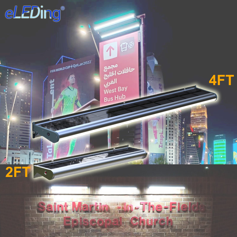 Aluminum LED Wall Light, 24" H x 5" W x 3" D