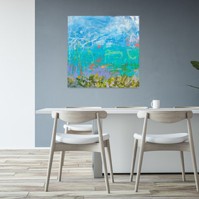 Cerulean Escapes I, art abstrait contemporain