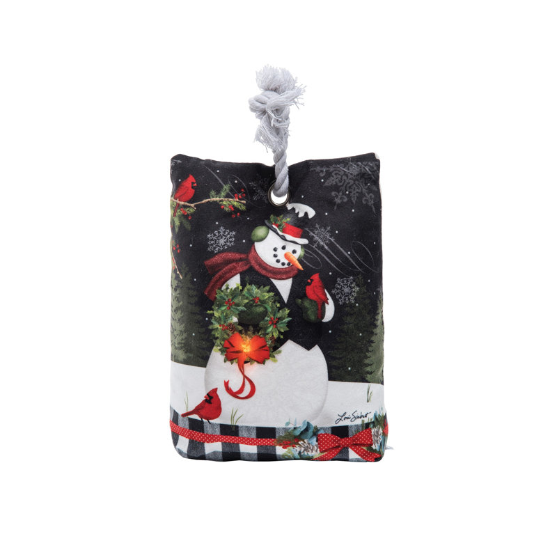 Butoir de sol en tissu Snowman Memories