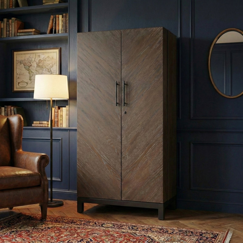 38 " L Solid Wood Bar Cabinet
