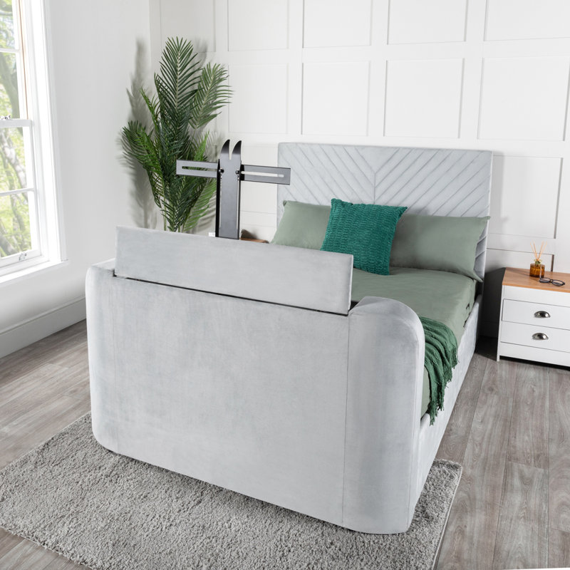Caelub Upholstered Ottoman Storage Bed, Super King (6')