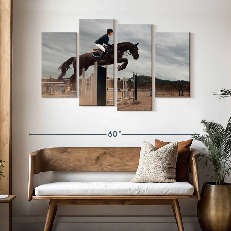 Sireci Equestrian Jumping, 32" H x 52" W
