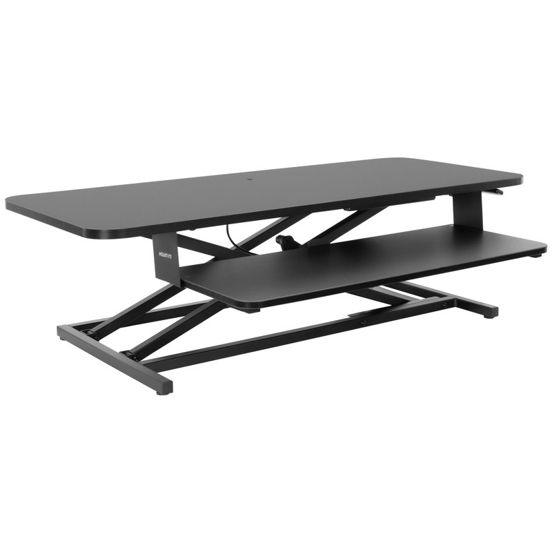 Mount-It! Height Adjustable Standing Desk Converter, 37.4" L x 15.9" D, 37 lbs. Capacity
