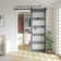 84'' Solid Manufactured Wood Glass PVC Surface with Installation Hardware Kit Double Barn Door