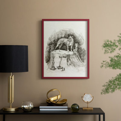 A Gentleman V, reproduction encadrée - bois massif