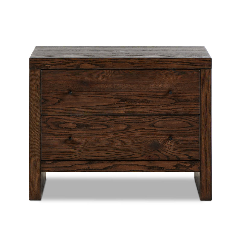 Torrington Charging Nightstand-Umber Oak, Brown
