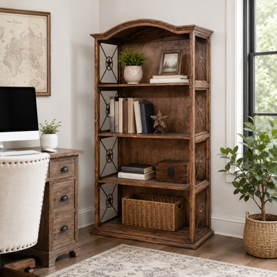 40" Bookcase with Iron Stars Medio