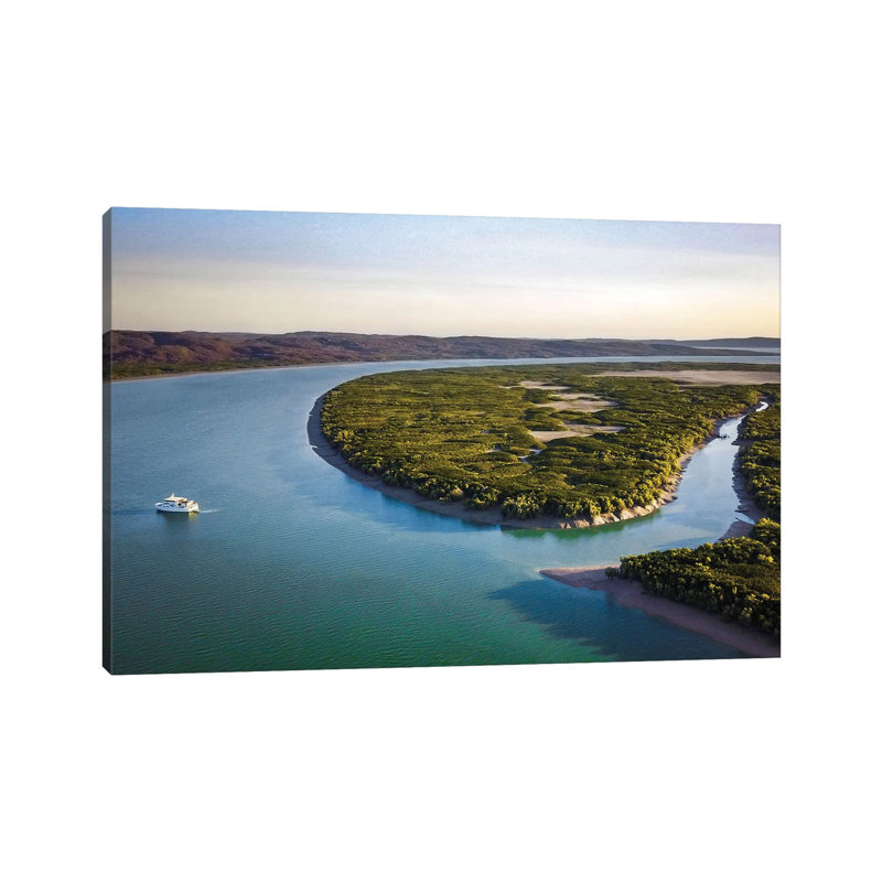 Kimberley Creek Mangroves Aerial by James Vodicka - Wrapped Canvas Gallery-Wrapped Canvas Giclée, 30.48cm H x 45.72cm W