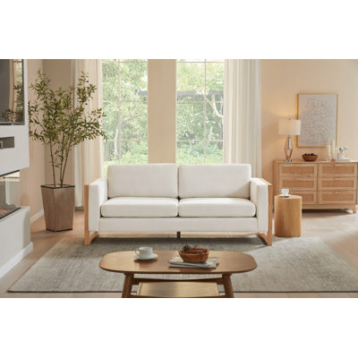 79" Sofa With Solid Wood Legs,3-Seater,Living Rooms,Bedrooms,Apartment Office
