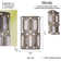 Hexly Steel Flush Mounted Sconce