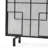 Geometric Iron Fireplace Screen - Add A Stylish Element To Your Pattern Protector