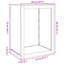 vidaXL Firewood Rack Black 23.6x15.7x31.5" Steel
