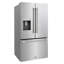 ZLINE Autograph 36 in. Stainless Standard-Depth Fridge w/ Dual Ice Maker & Nickel Helix Handles-1868813205