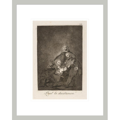 ¡Qual la descañonan! (How they pluck her!) by Francisco de Goya -Framed Giclee Print