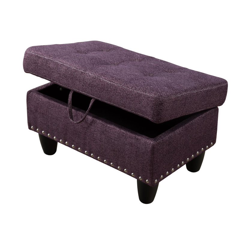 Manervia Upholstered L-Shaped Sectional, Purple, Left Hand Facing