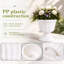 4 pots de pots d'urne grecs, blanc, 12 pouces