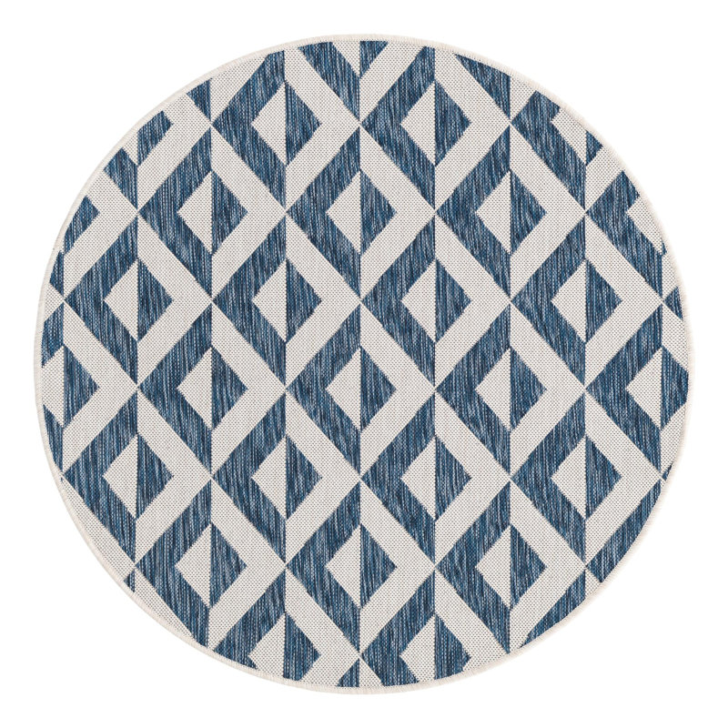 Jill Zarin Napa Outdoor Rug, Round 7'1"