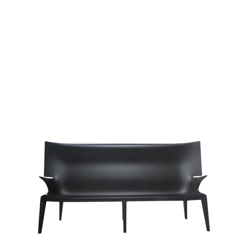 Outdoor 2 - Seat Patio Sofa, Black