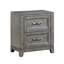 Table de chevet avec 2 tiroirs de rangement 1Pc