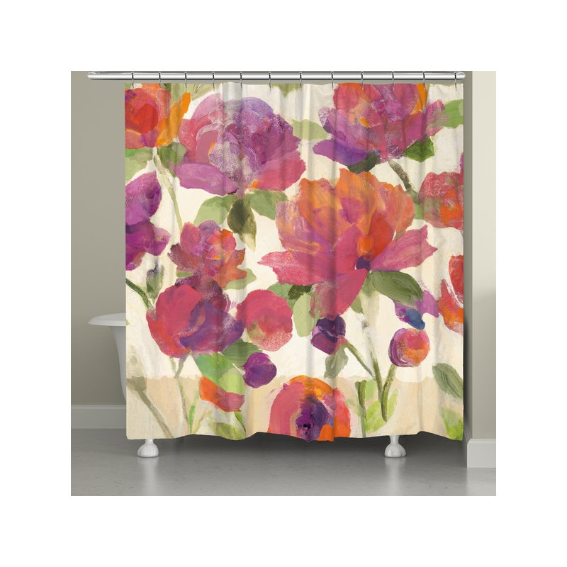Rideau de douche simple jardin plaisir Glendale
