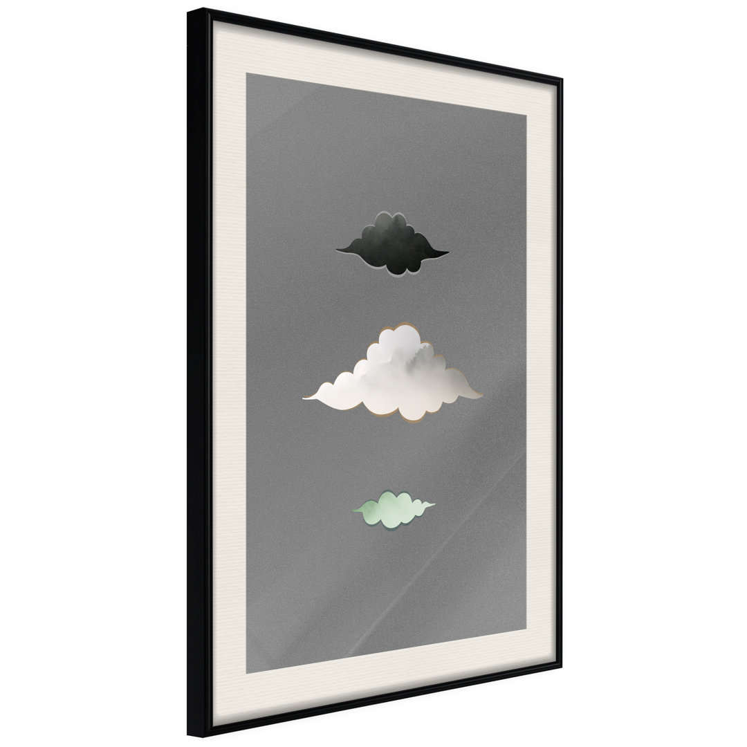 Gerahmter Grafikdruck Cloud Family