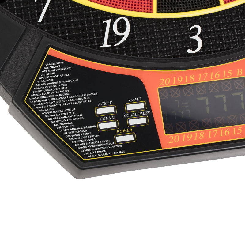 Voyager Electronic Dartboard with LCD Display and Soft-Tip Darts