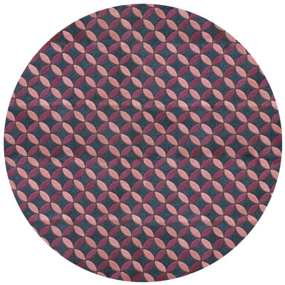 Aladdin Geometric Area Rug in Pink