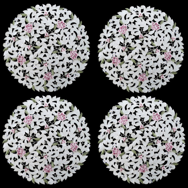 Napperon rose Argento, l 12 po x L 12 po