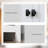72" Freestanding 4-Door Kitchen Pantry