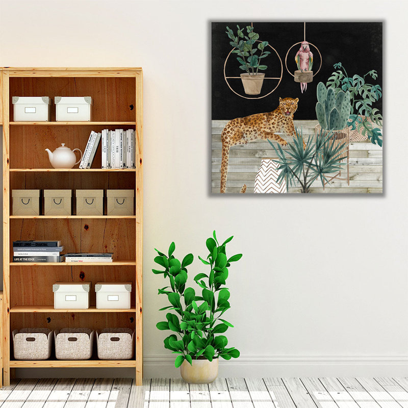 «Jungle Home I», reproduction d'art sur toile, H 24 po x l 24 po