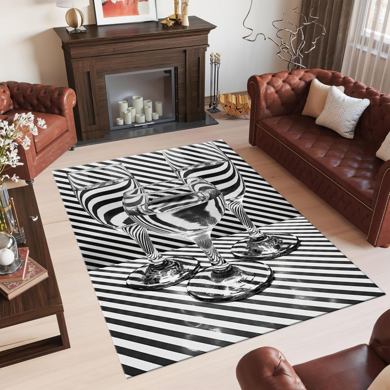 Soft Pile Printed Rug with Elegant Floral Design Ideal for Enhancing the Aesthetic Appeal of Any Room in Your Home