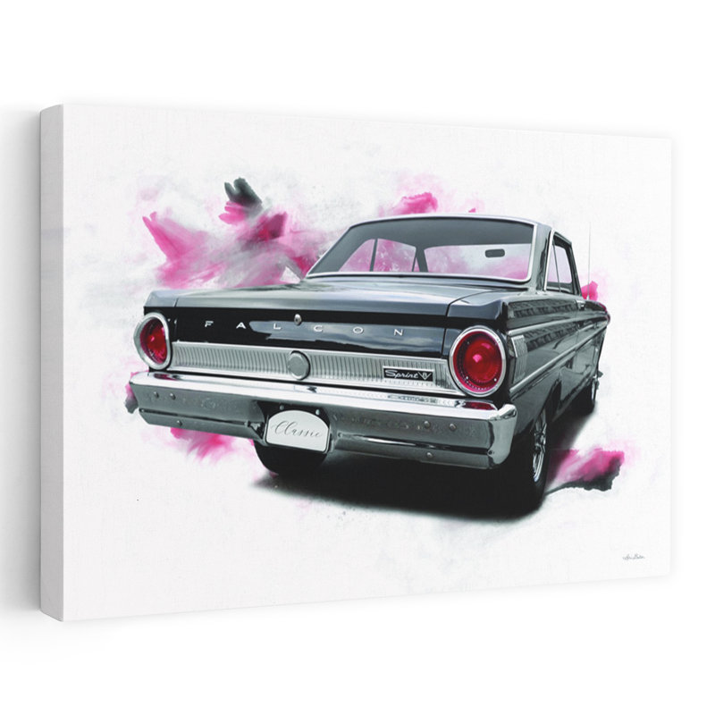 Ford Falcon, art rétro classique rétro, H 16 po x l 24 po
