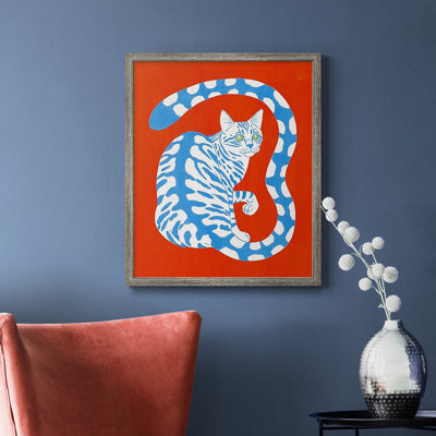 Complementary House Cat I, toile encadrée de qualité supérieure - prête à être accrochée