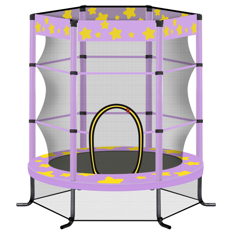 Trampoline pour enfants_63,4 x 55 x 55, Mauve