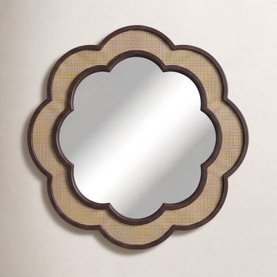 24" Scalloped Accent Mirror