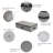 2-Pack Of Large Under Bed Clothing Storage Boxes With Durable Fabric And 4 Reinforced Handles,Dark Grey