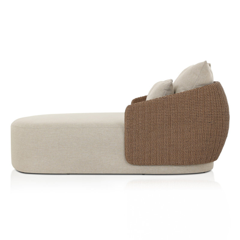 Maven Outdoor Chaise Lounge, Alessi Buff, Brown