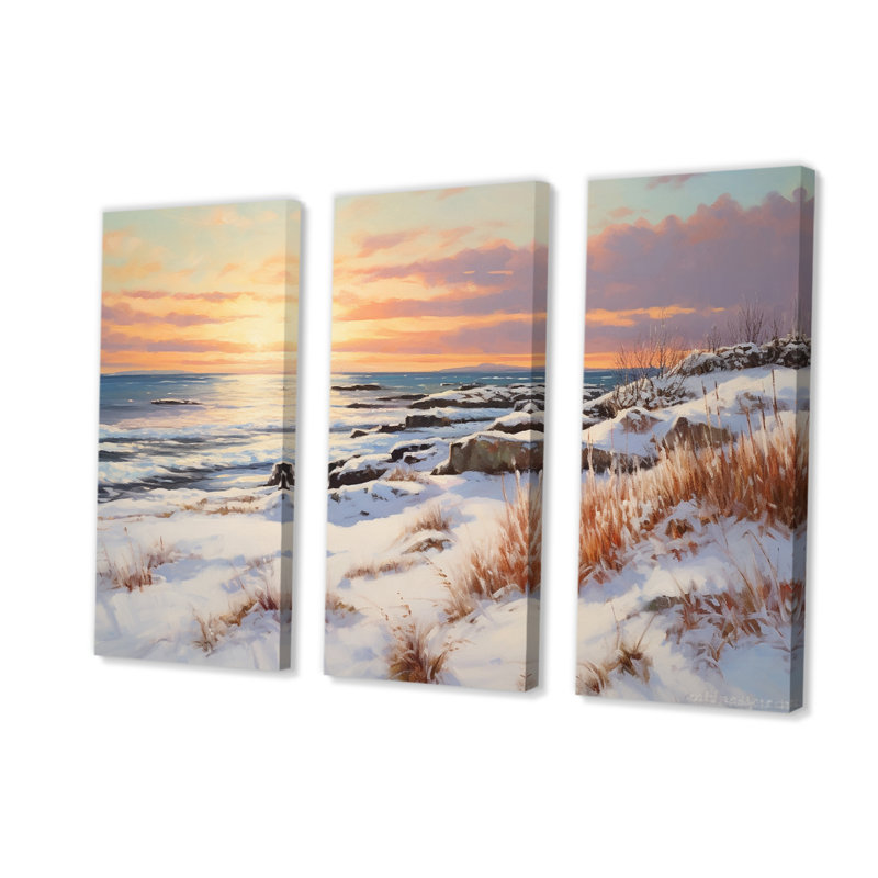 Ensemble de salon de plage Beach Winterscene, H 28 po x l 36 po x P 1 po