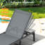 Chaise longue pliante en aluminium 1 pièce avec dossier réglable à 5 positions Ajoku-123100335