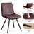 Upholstered Faux Leather Dining Chair-1975617979