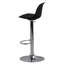 Swivel Upholstered Adjustable Height Counter Stool with Metal Frame-25243736