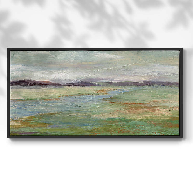 Meadow Stream II - Toile tendue avec châssis encadré - Prêt à être accroché