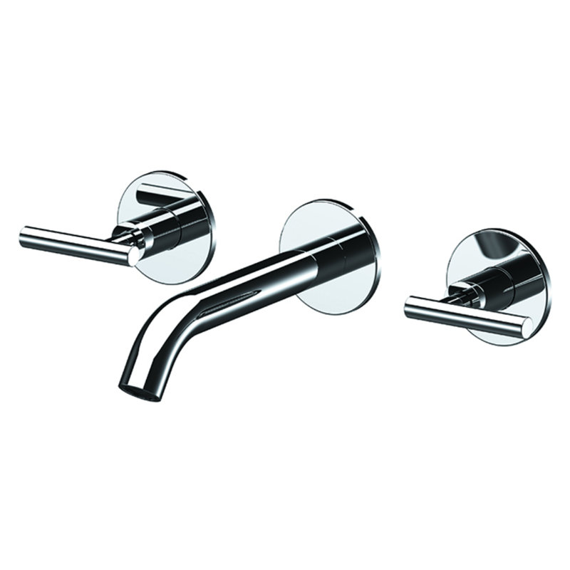 Robinet de salle de bain mural X-Style, Chrome