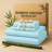 Luxury 4 Piece Solid Sheets Soft Rayon From Bamboo Blend Bedding Sheet Set-277409635-277409634