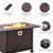 Azoriah 7-Person Wicker Outdoor Seating Group with Fire Pit Table-89983801-97365783