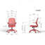 Fauteuil de bureau ergonomique et coloré 350LBS Home Office Mesh-1131969801-1131969800