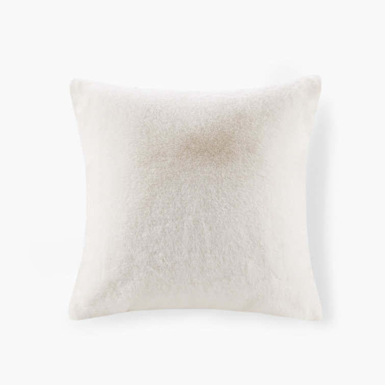 Croscill Sable Solid Faux Fur Square Decor Pillow | Wayfair