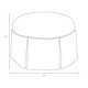 Manders 25" Round Ottoman