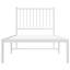 Metal Bed Frame with Headboard White-276808362